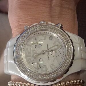 TechnoMarine White Ceramic Diamond Bezel